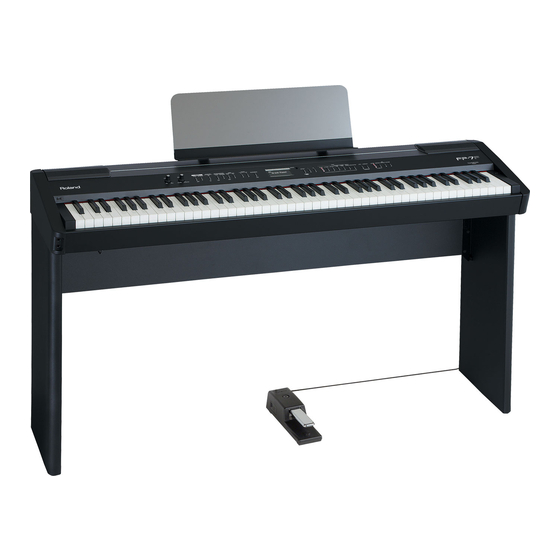 Roland FP-7F SuperNATURAL Piano Schnellstart