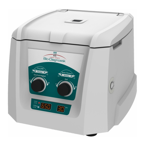 Labor Ebert Bio-Diagnostik Benutzerhandbuch