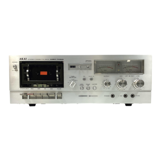 Akai GXC-709D Bedienungsanleitung