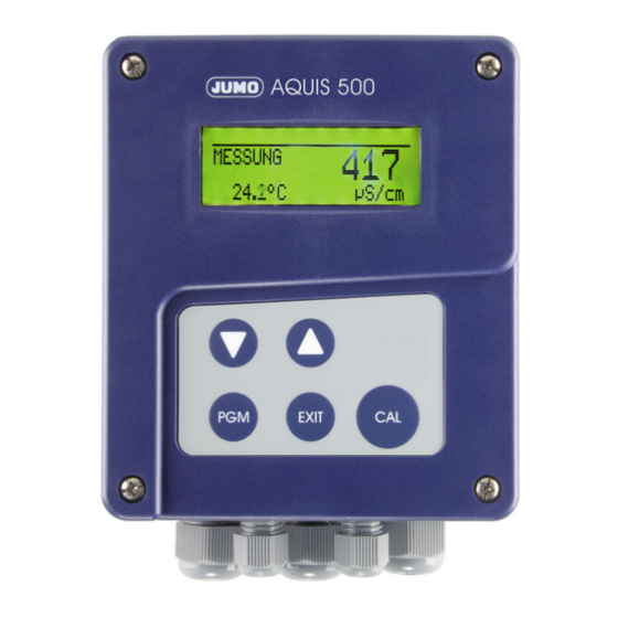 JUMO AQUIS 500 CR Handbücher