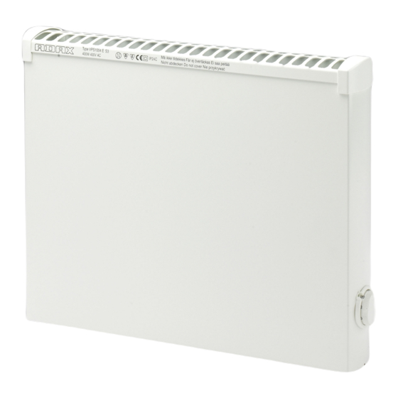 Adax VPS10 Montageanweisung