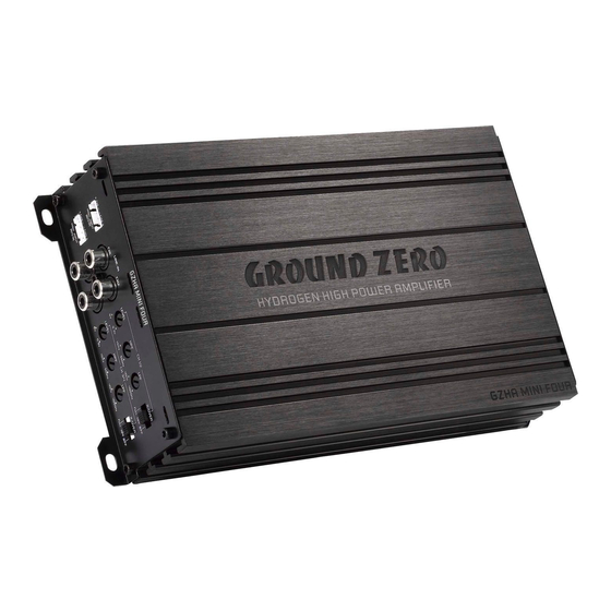 Ground Zero GZHA MINI FOUR Bedienungsanleitung
