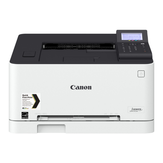 Canon i-SENSYS LBP611Cn Erste Schritte