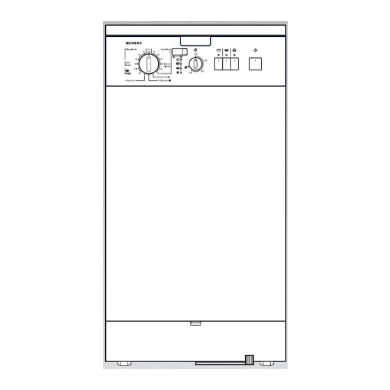 Siemens SIWAMAT XTS 1230 AquaStop Gebrauchs- Und Aufstellanleitung