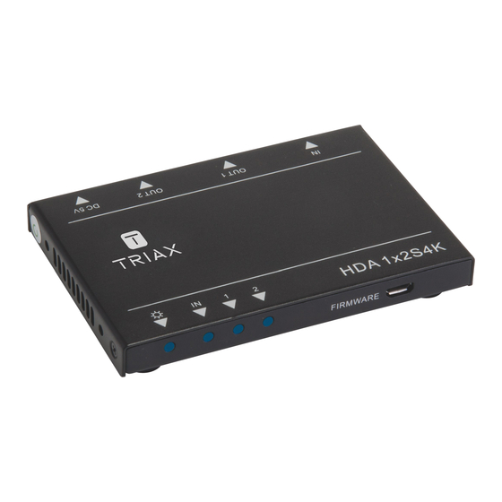 Triax 310052 Bedienungsanleitung