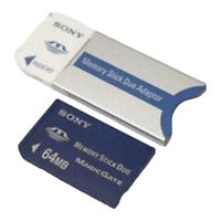 Sony Memory Stick Duo MSH-M64A Bedienungsanleitung