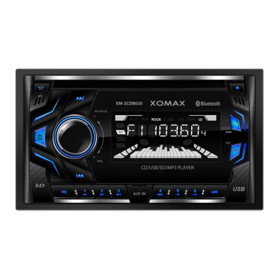 Xomax XM-2CDB620 Bedienungsanleitung