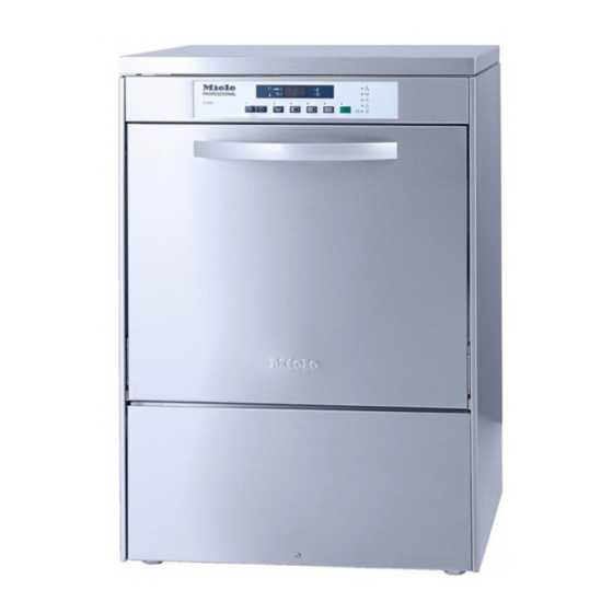 Miele professional G 8066 Gebrauchsanweisung