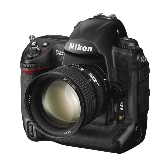 Nikon D3x Benutzerhandbuch