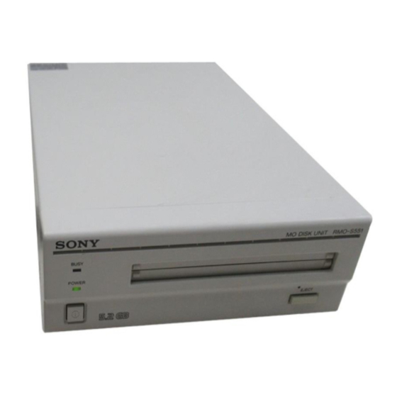Sony SMO-S551 Handbücher