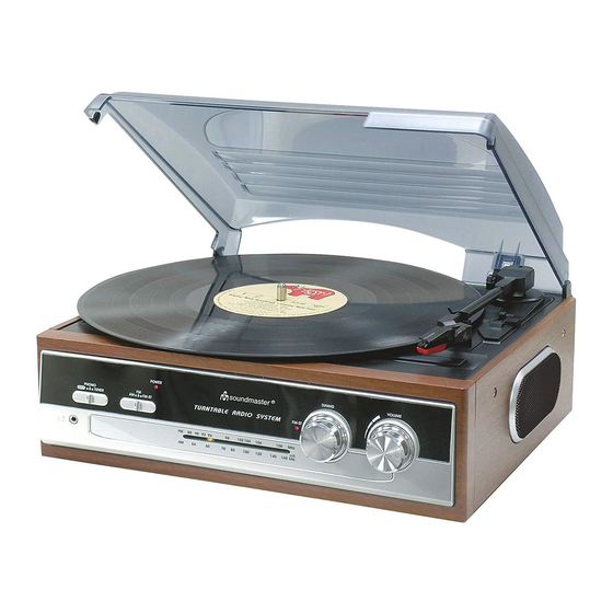 SOUNDMASTER PL186H Bedienungsanleitung