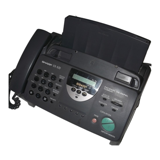 Sharp UX-470 Bedienungsanleitung