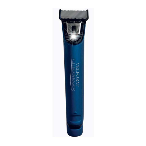 VELFORM FULL BODY RAZOR Bedienungsanleitung