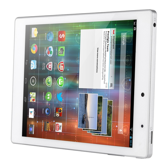 Prestigio Multipad 4 PMP7079D QUAD Schnellstartanleitung
