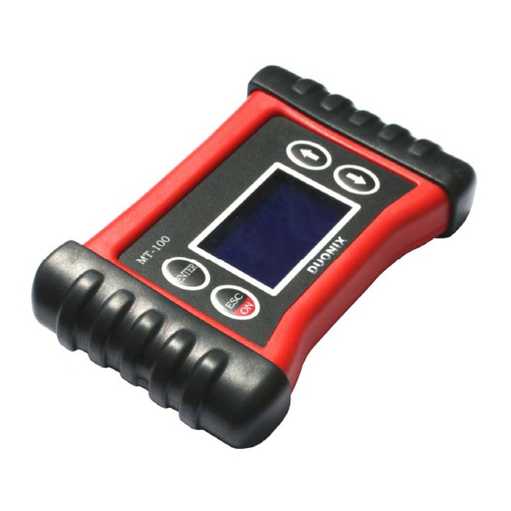 Duonix MT-100 Bedienungsanleitung