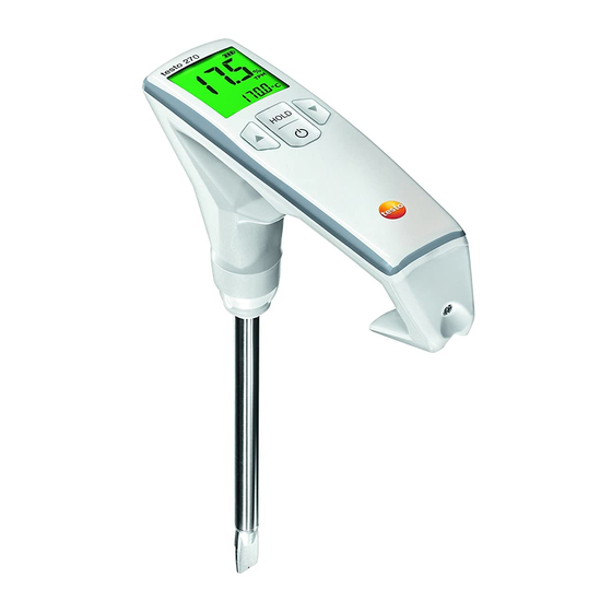 testo 270 Bedienungsanleitung