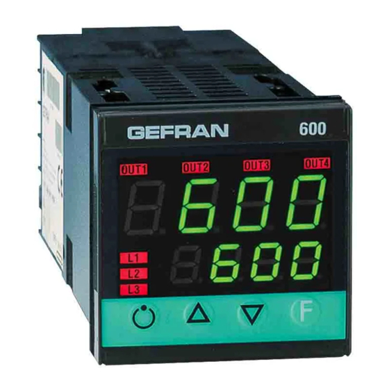 gefran 600 Bedienungsanleitung