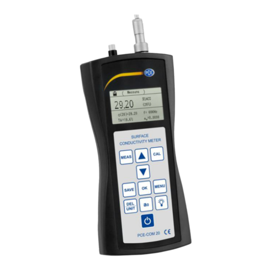 PCE Instruments PCE-COM 20 Bedienungsanleitung