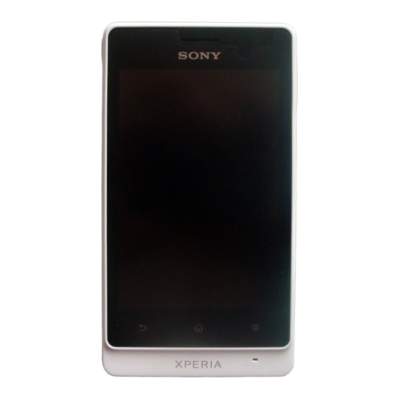 Sony Xperia go ST27i Bedienungsanleitung