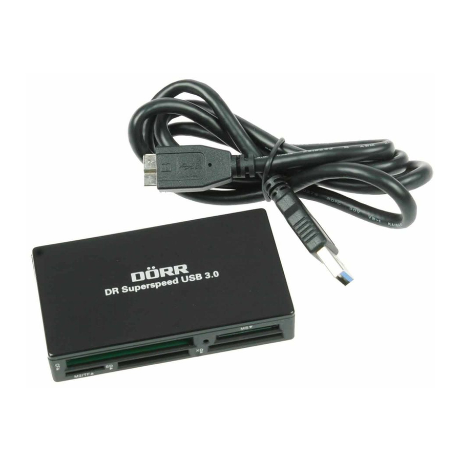 Dorr DR-03 Superspeed USB3.0 Bedienungsanleitung