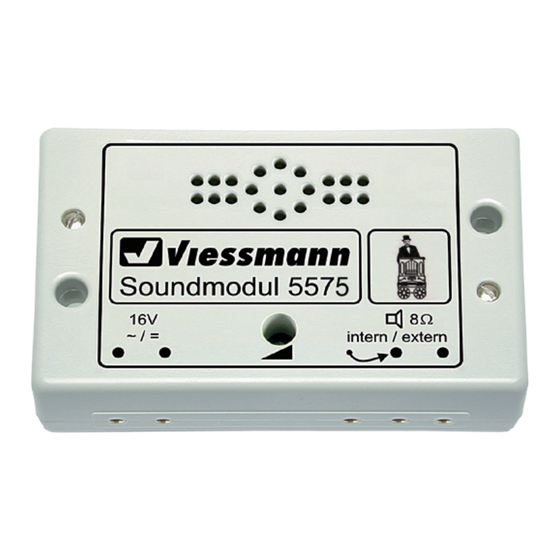 Viessmann 5575 Bedienungsanleitung