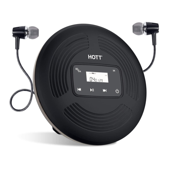 Hott CD Walkman Benutzerhandbuch