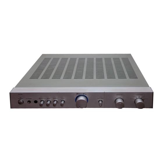 Rotel RA-02 Bedienungsanleitung