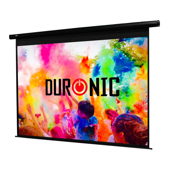 Duronic EPS - Electric Projector Screen Bedienungsanleitung
