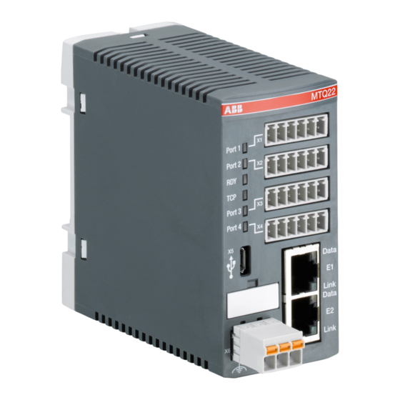 ABB MTQ22-FBP.0 Installationsanleitung