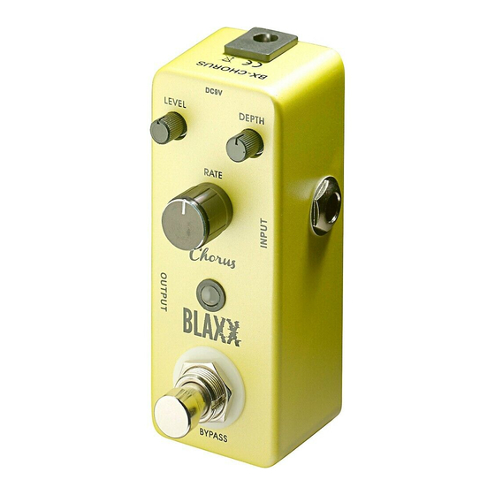 Stagg BLAXX CHORUS Gebrauchsanweisung