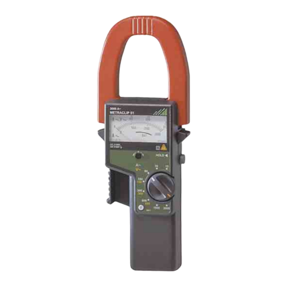 Gossen MetraWatt METRACLIP 51 Bedienungsanleitung