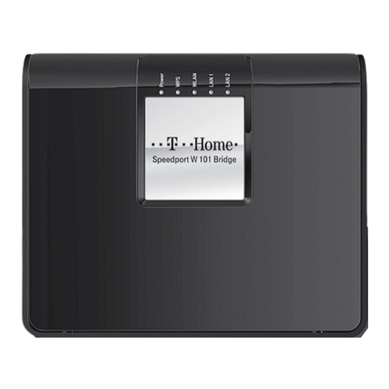 T-Mobile Speedport W 101 Bridge Bedienungsanleitung