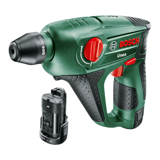 Bosch Uneo Originalbetriebsanleitung
