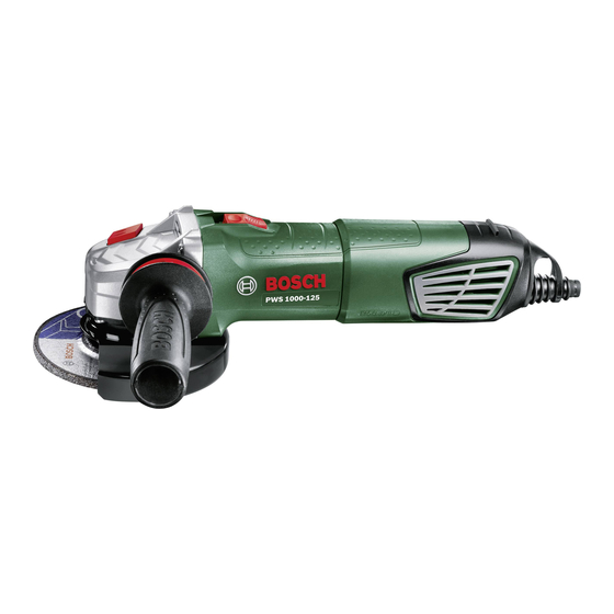 Bosch PWS 1000-125 Originalbetriebsanleitung