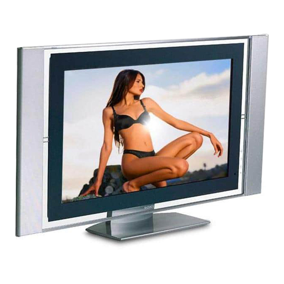 Sony WEGA KDE-W50A11E Bedienungsanleitung