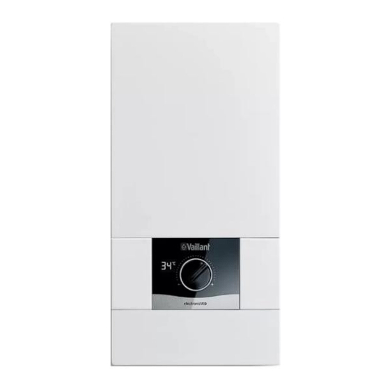 Vaillant electronic VED E 18/8 INT Betriebsanleitung