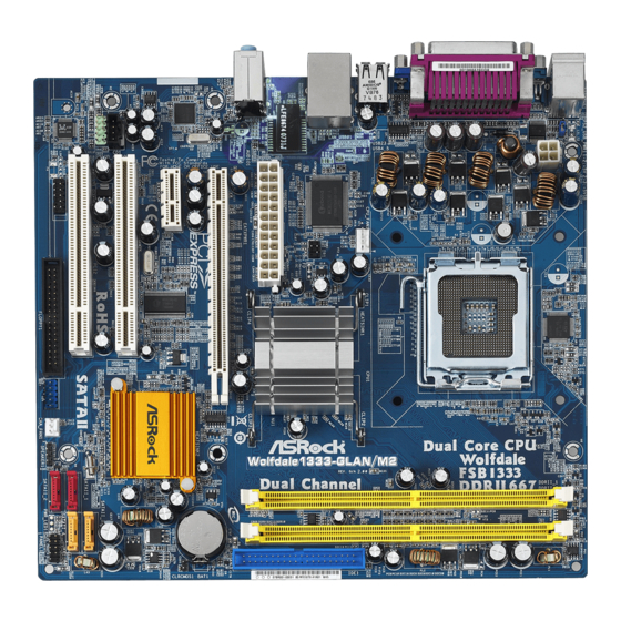 ASROCK Wolfdale1333-GLAN/M2 Bedienungsanleitung