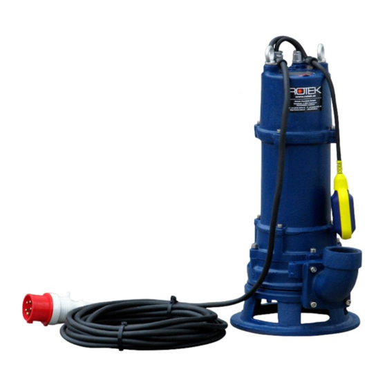 Rotek WPET-TSH-01.5kW-400 Benutzer- Und Wartungshandbuch