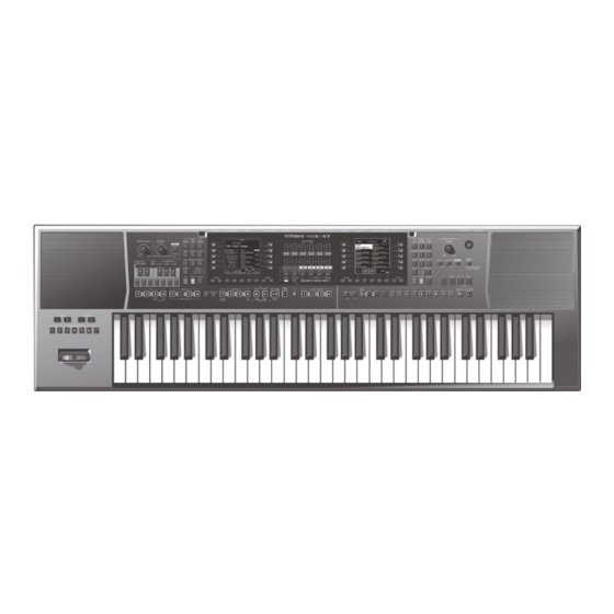 Roland expandable arranger E-A7 Bedienungsanleitung