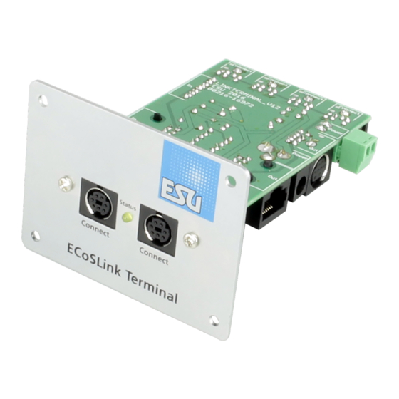 Esu ECoSlink Terminal Betriebsanleitung