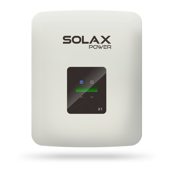 SolaX Power X1 Serie Kurzmontageanleitung