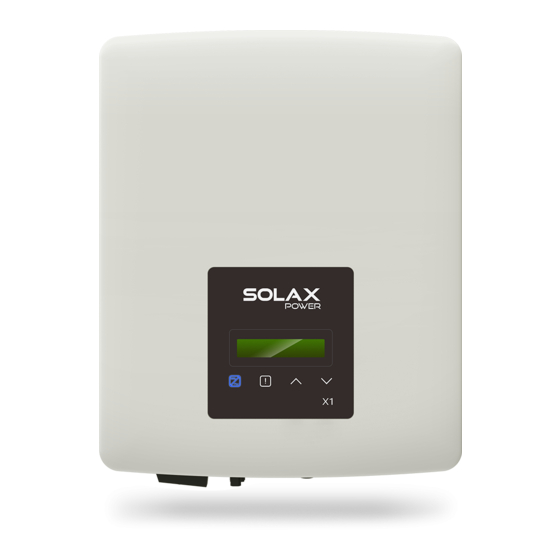 SolaX Power X1-Serie Benutzerhandbuch