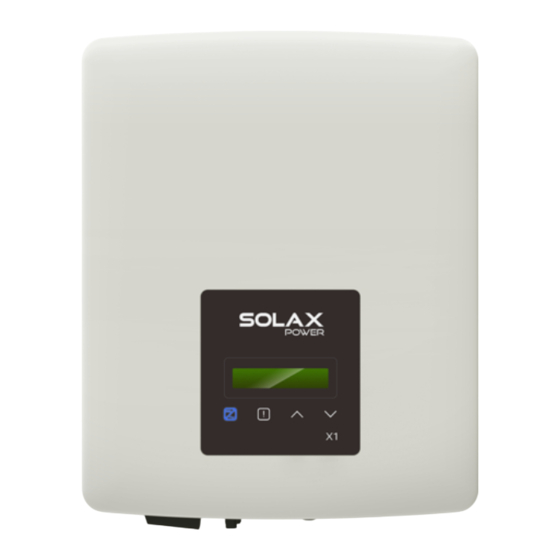 SolaX Power X1-Serie Kurzanleitung Zur Installation