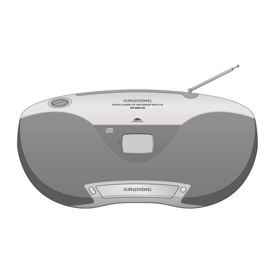 Grundig MASQ RRCD 9100 PLL Bedienungsanleitungen