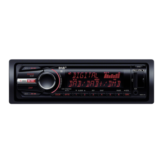 Sony CDX-DAB8700U Bedienungsanleitung