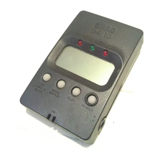 Korg GA-10 Bedienungsanleitung