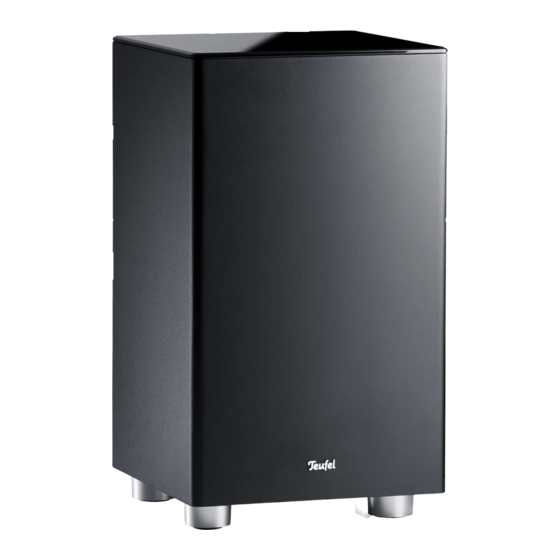 Teufel US 2108/0 SW Technische Beschreibung Und Bedienungsanleitung