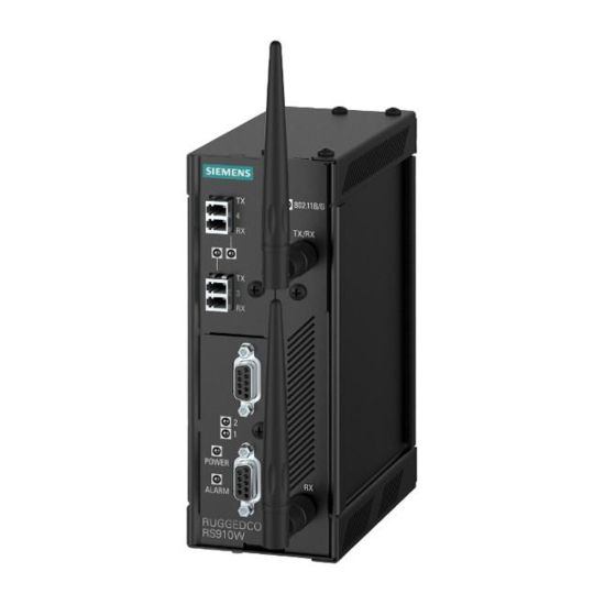 Siemens RUGGEDCOM RS910W Montagehandbuch