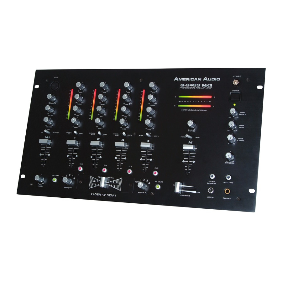 American Audio Q-3433 MKII Bedienungsanleitung