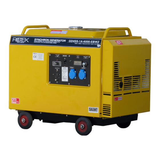 Rotek GD4SS-1A-6000-EBWZ Benutzer- Und Wartungshandbuch